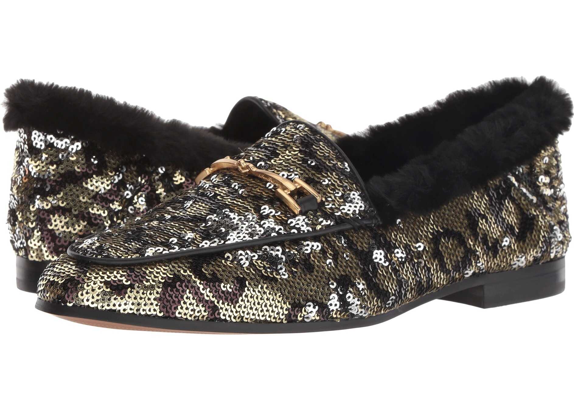 Sam Edelman Loraine Loafer Metallic Multi Glam Sequins Spotted Glam Sequins