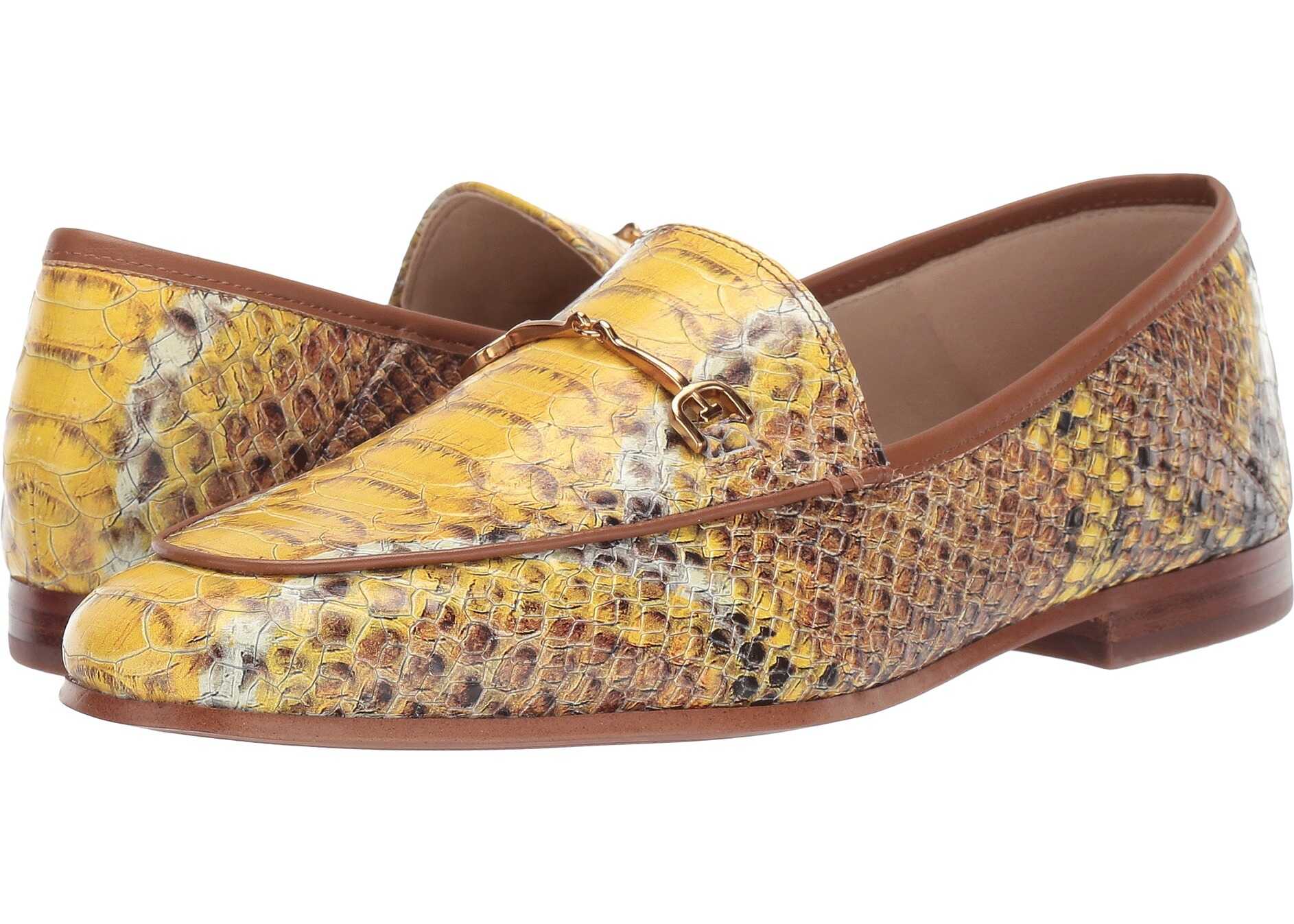 Sam Edelman Loraine Loafer Yellow Multi Sand Snake Leather