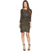 Rochii elegante Jersey Long Sleeve Snake Jacquard Print Dress Femei