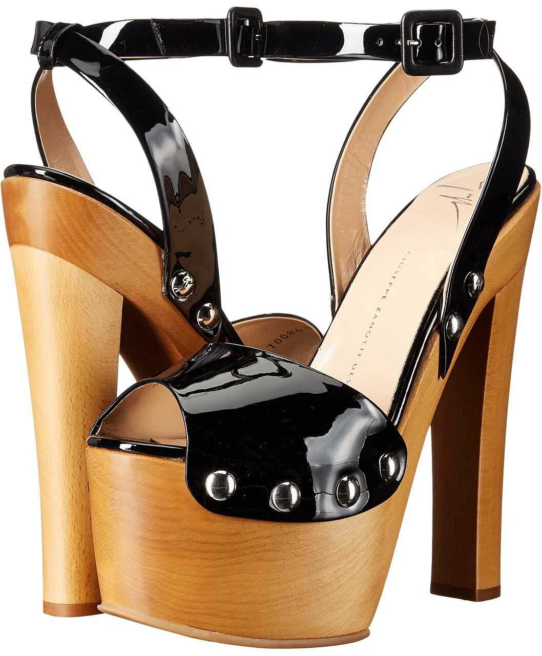 Pantof Giuseppe Zanotti E70084 Vernice Nero