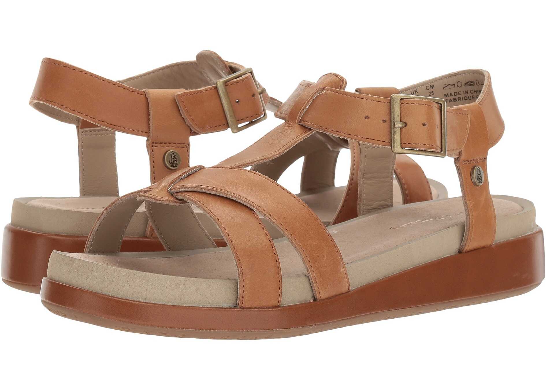 Sandala Hush Puppies Gerrit Chrysta Tan Leather