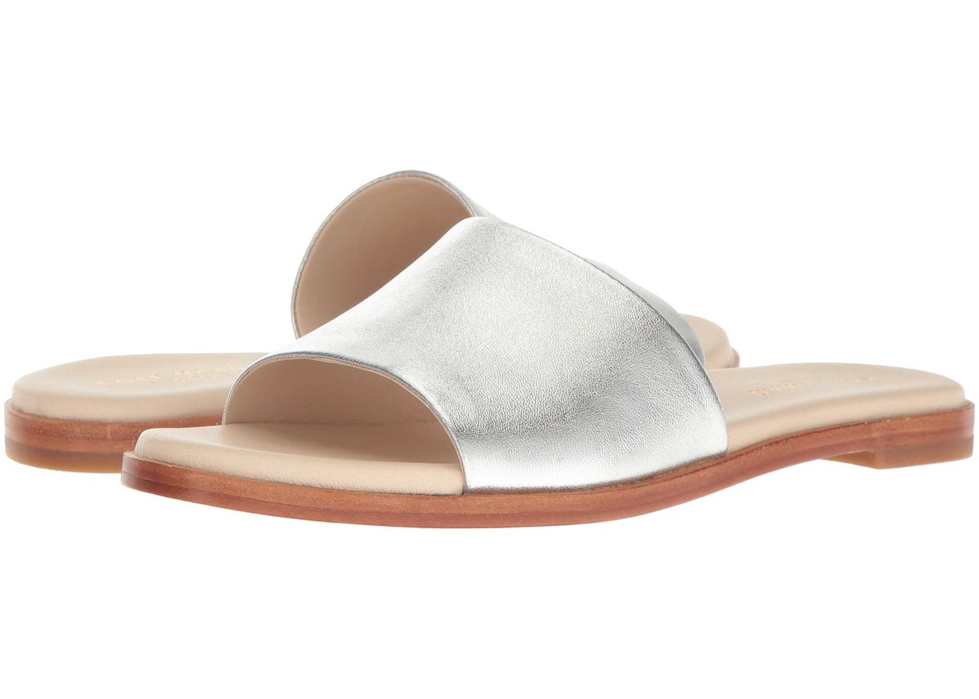 Sandala Cole Haan Anica Slide Sandal Silver Metallic
