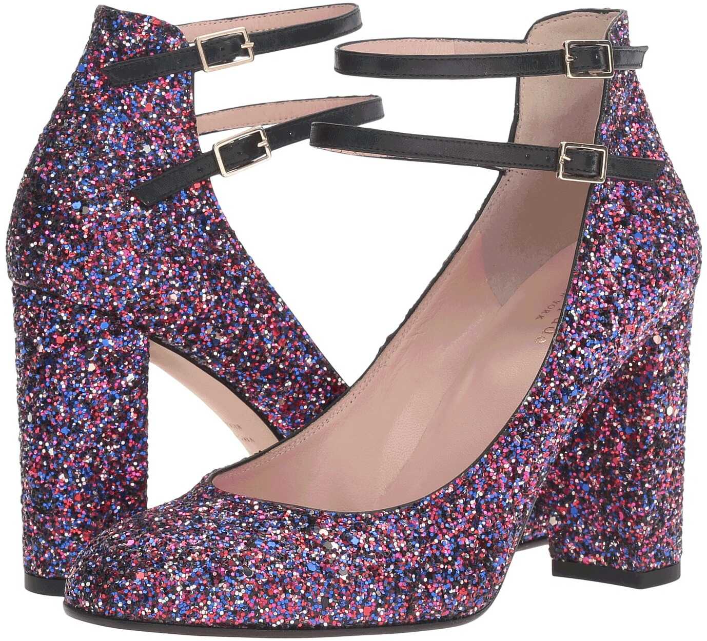 Pantof Kate Spade New York Baneera Purple Glitter/Black Nappa