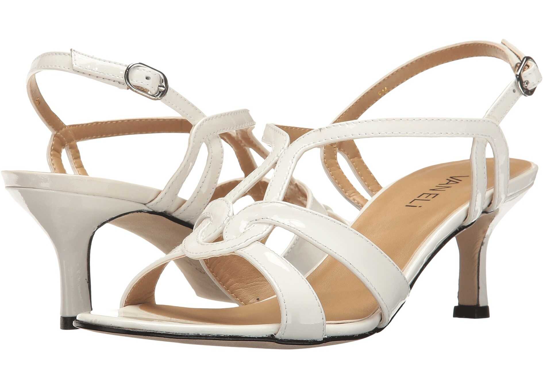 Sandala Vaneli Meteor White Patent