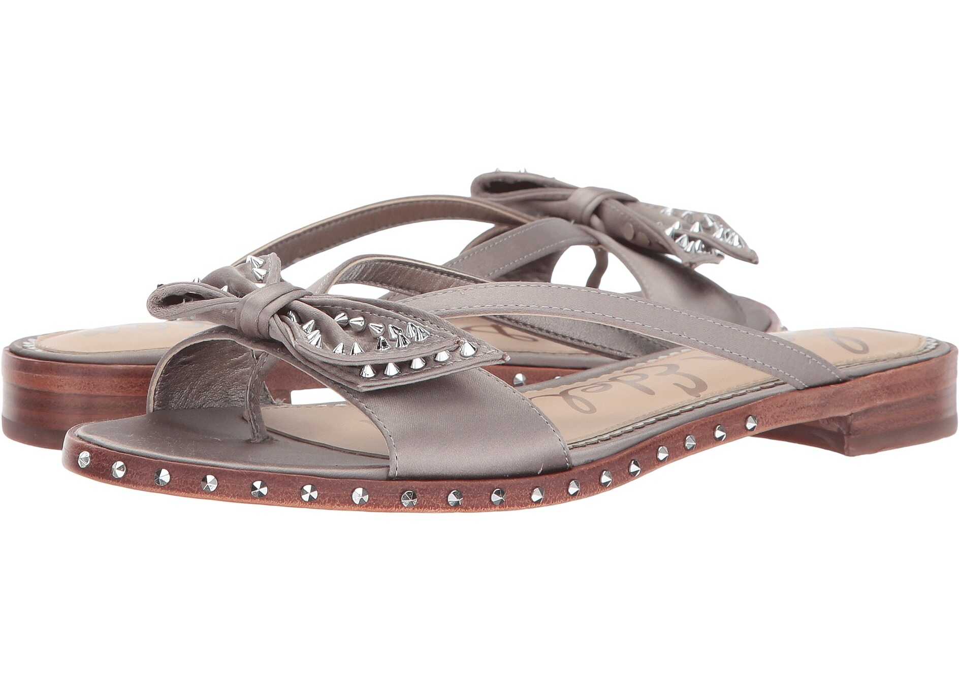 Sandala Sam Edelman Dariel Light Grey Satin Lux Fabric