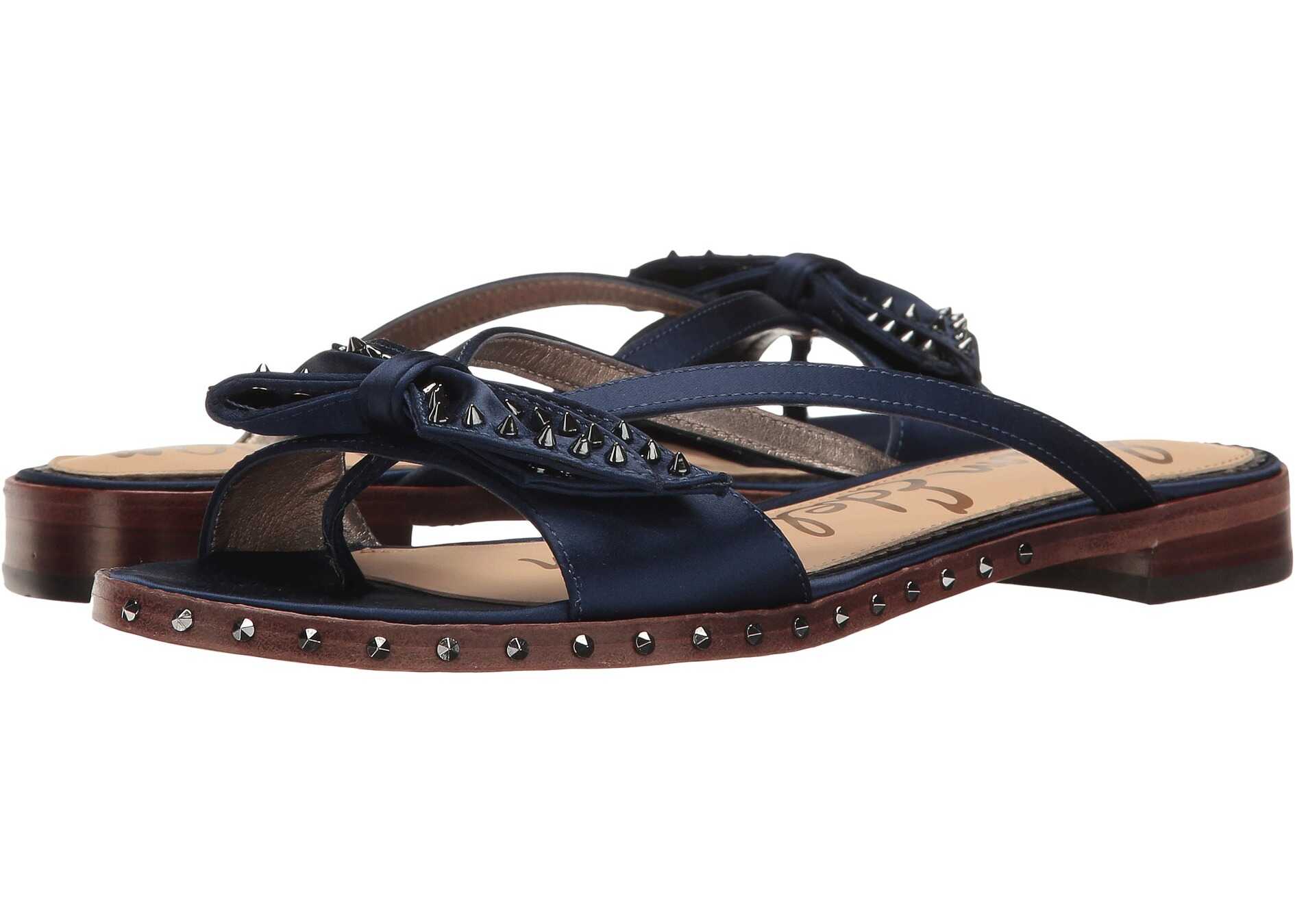 Sandala Sam Edelman Dariel Poseidon Blue Satin Lux Fabric