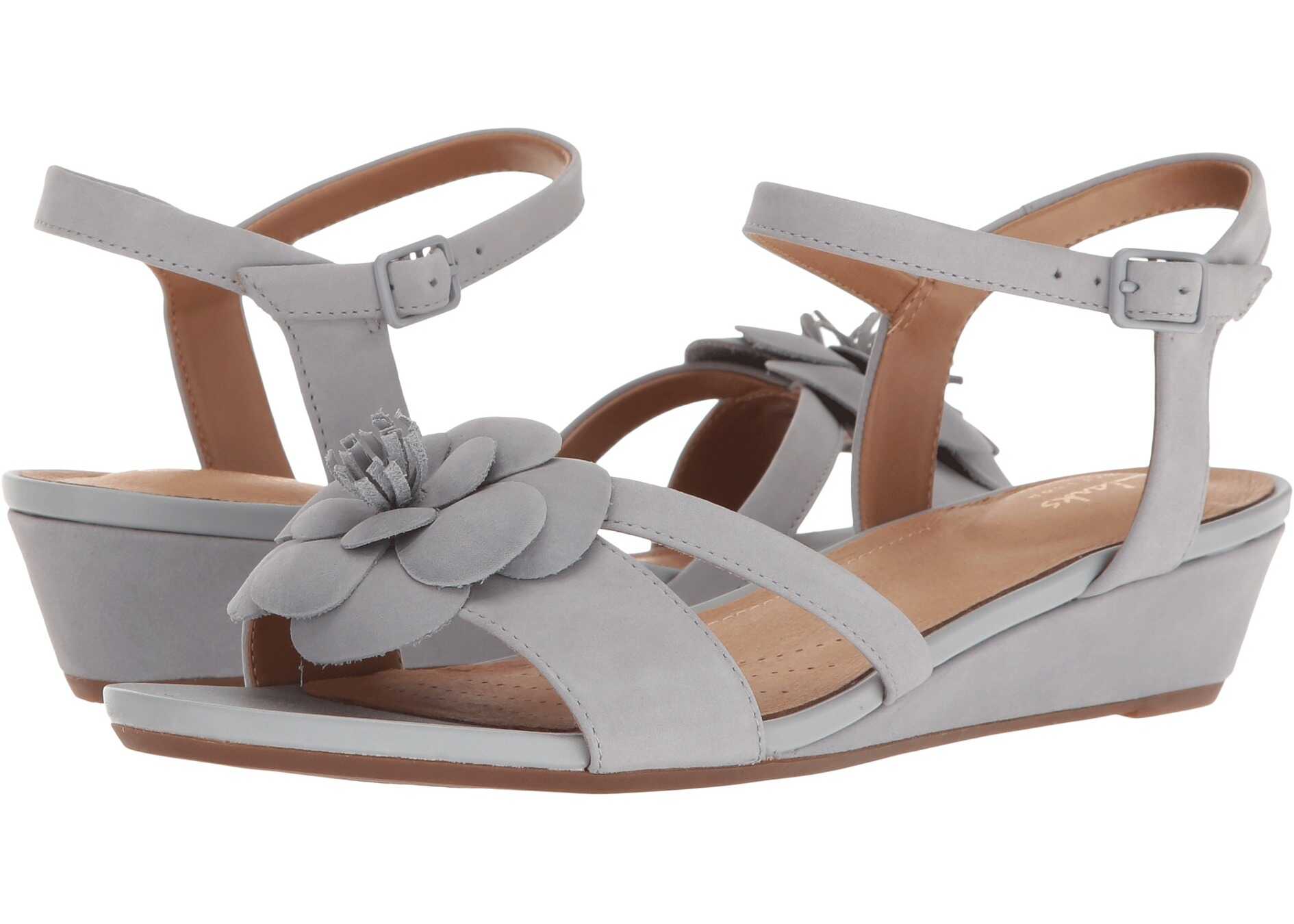 Sandala Clarks Parram Stella Grey Blue Nubuck