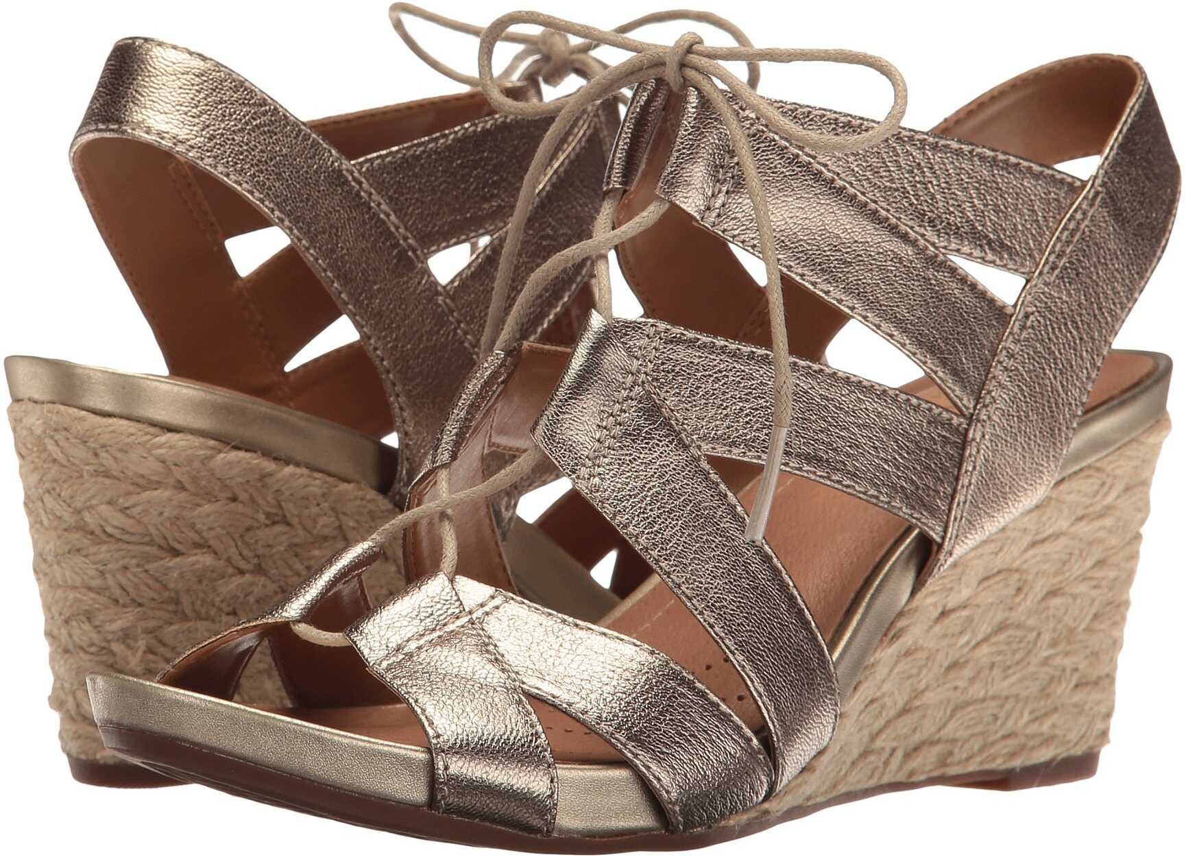 Espadrila Clarks Acina Chester Champagne/Gold Metallic