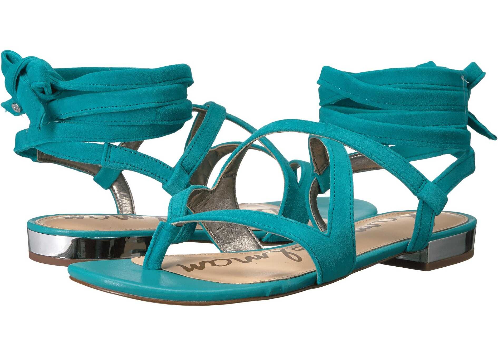 Sandala Sam Edelman Davina Gulf Blue Kid Suede Leather