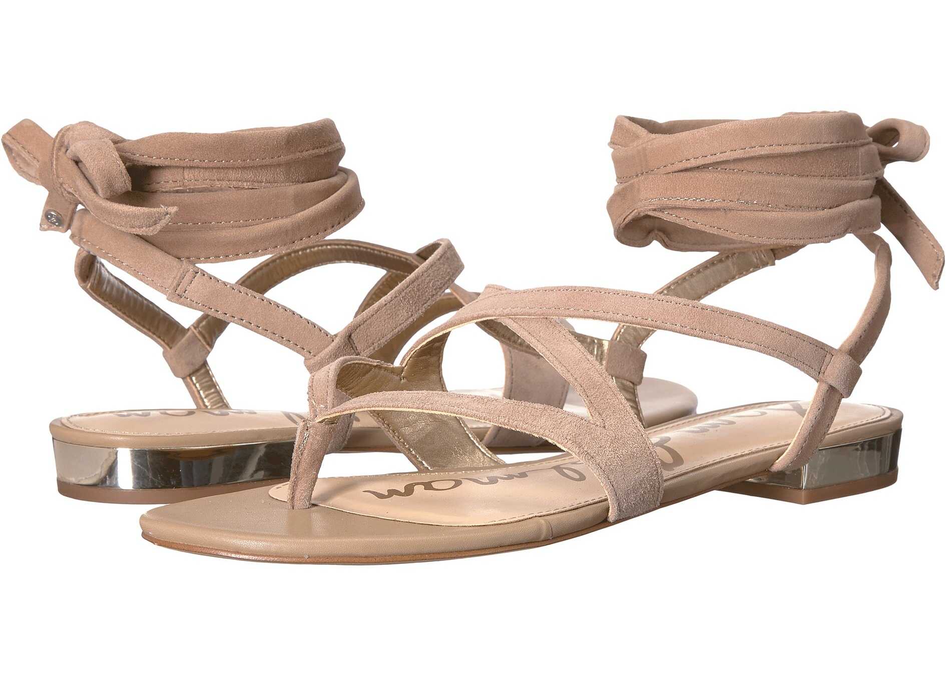 Sandala Sam Edelman Davina Oatmeal Kid Suede Leather
