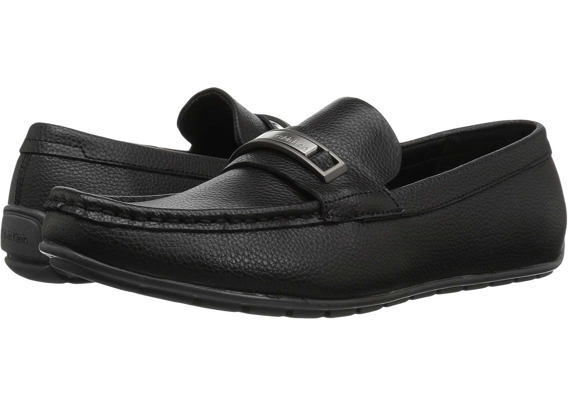 Mocasin Calvin Klein Irving Black Tumbled Leather
