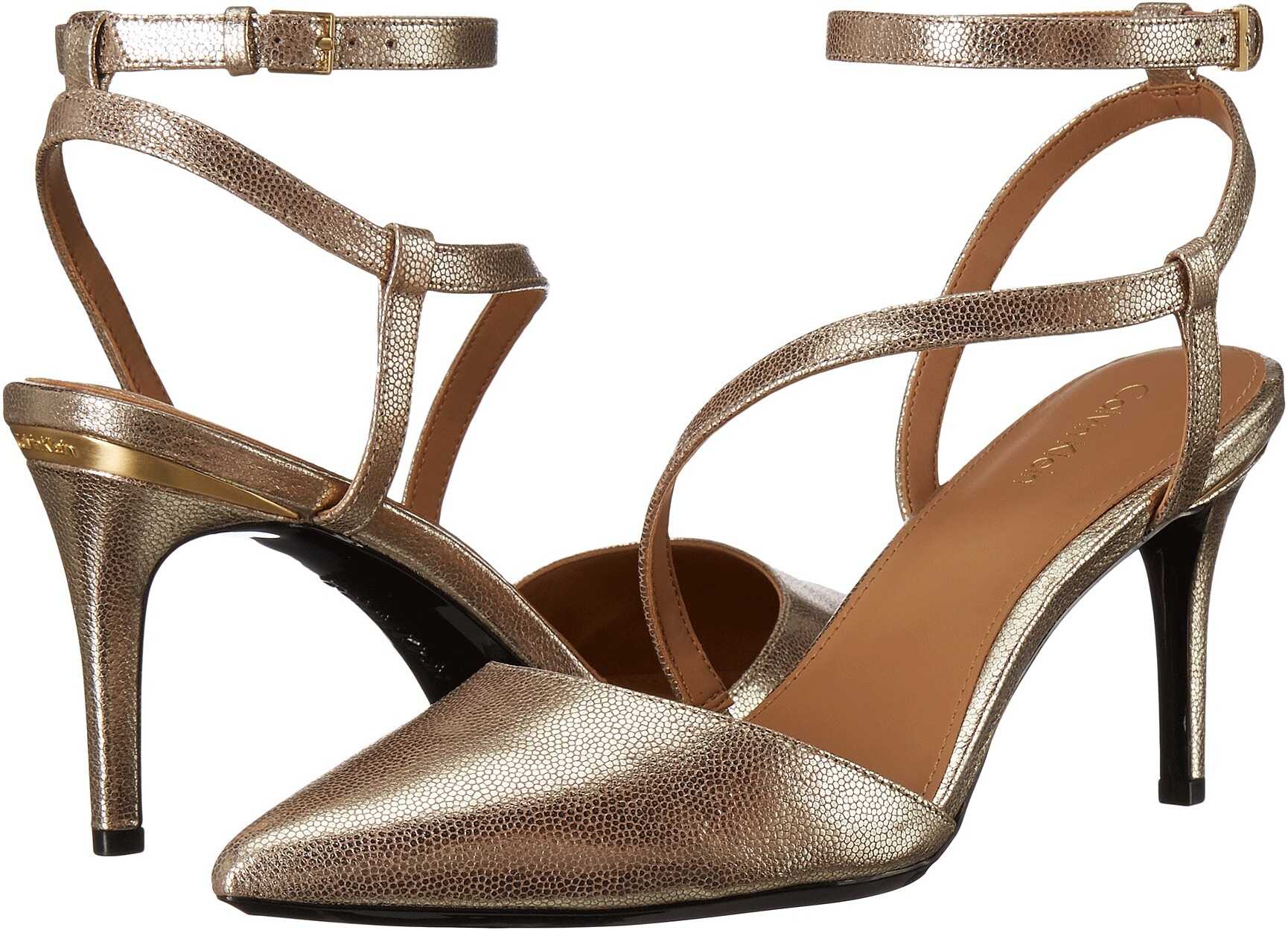Pantof Calvin Klein Ganya Sandstorm Metallic Stingray Print Leather