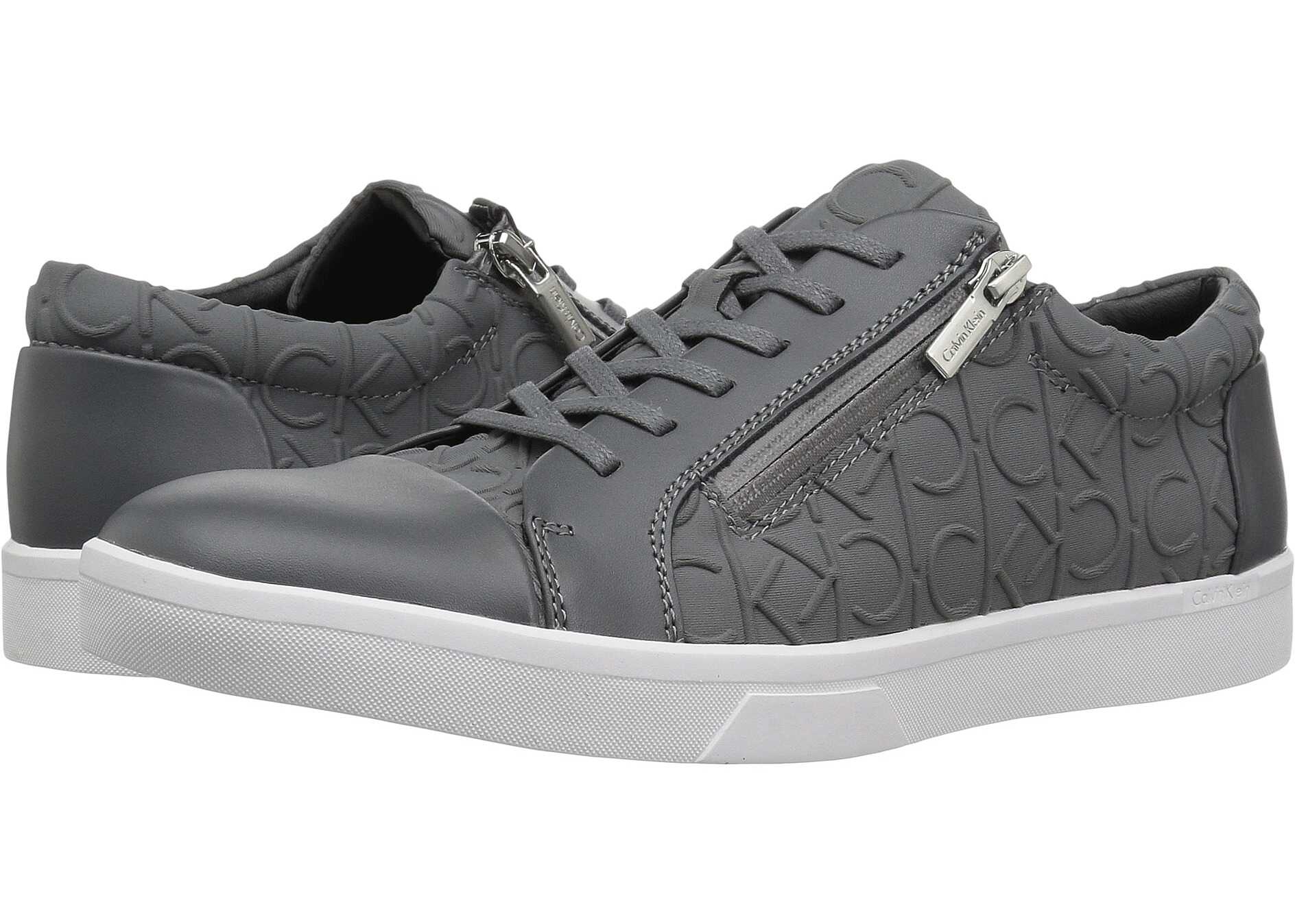 Tenis Calvin Klein Ibrahim Grey Brushed Leather