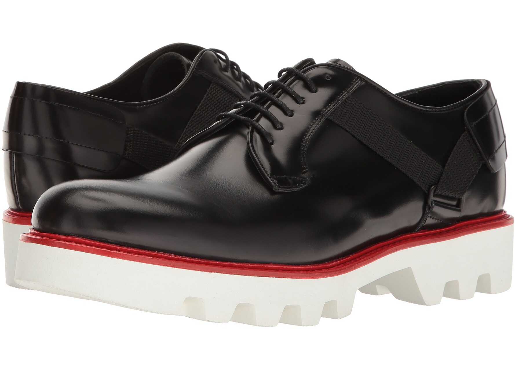 Pantof Emporio Armani Lug Sole Oxford w/ Strap Black