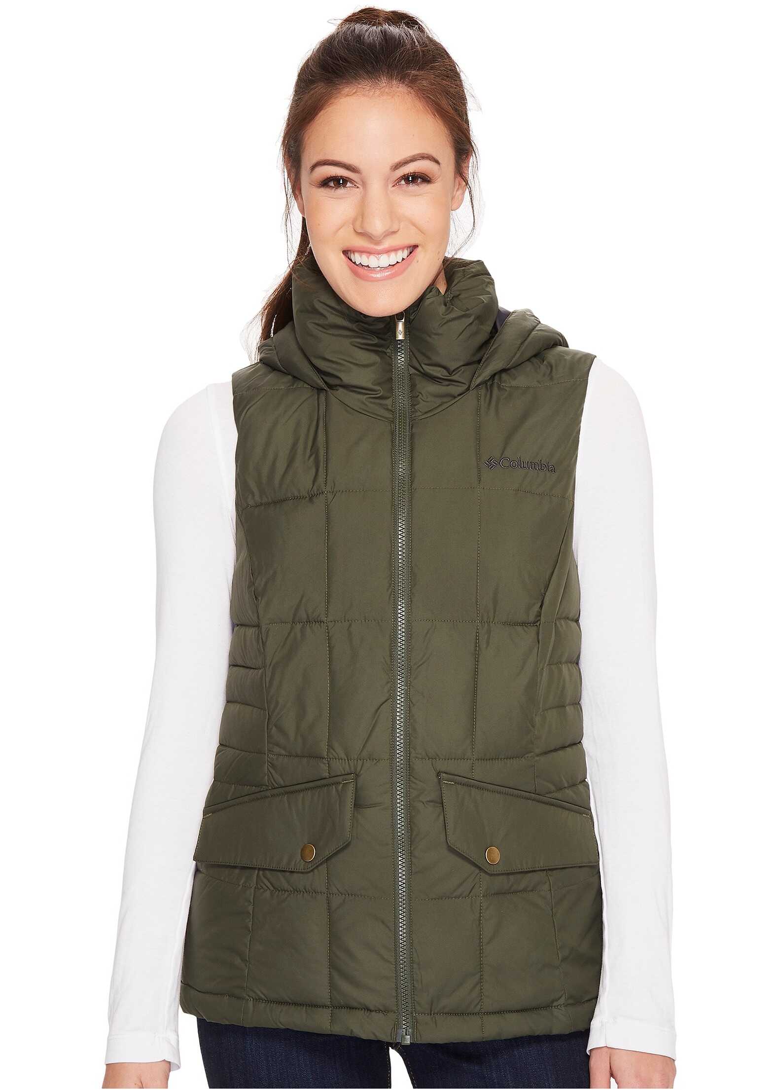 Vesta Columbia Lone Creek Hooded Vest Surplus Green