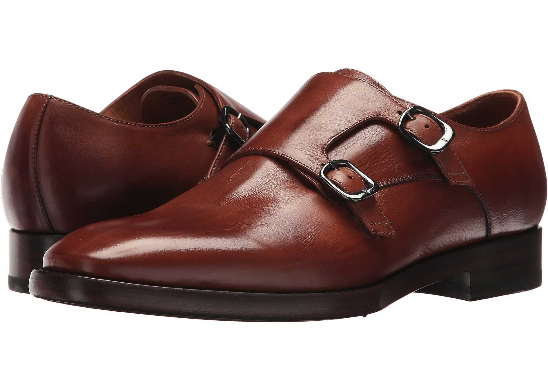 Pantof Frye Wright Double Monk Cognac