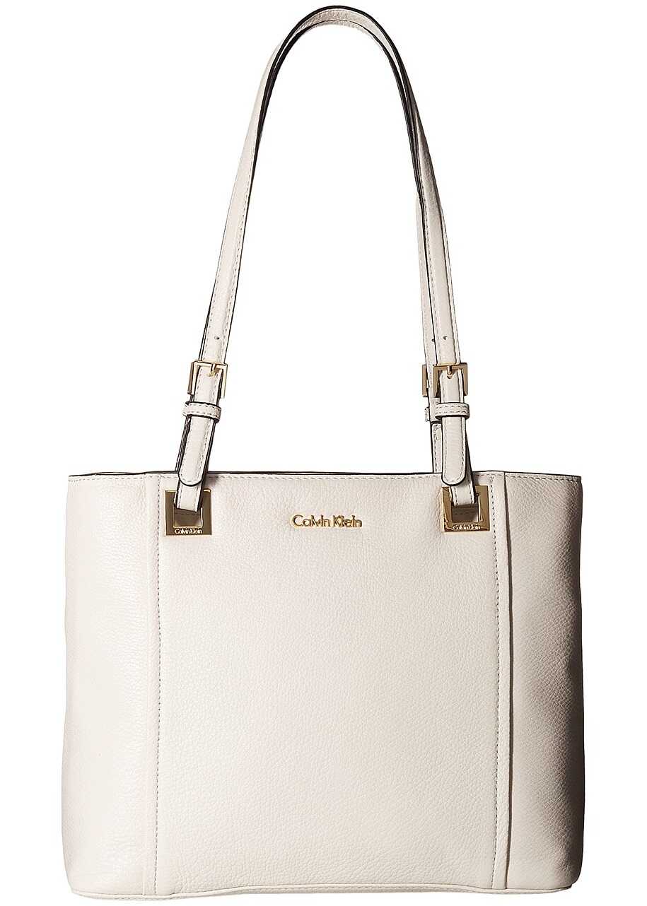 Geanta femei Calvin Klein Key Item Pebble Tote White