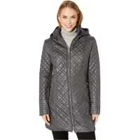 Geci de Iarna Multi Quilt Hooded Femei
