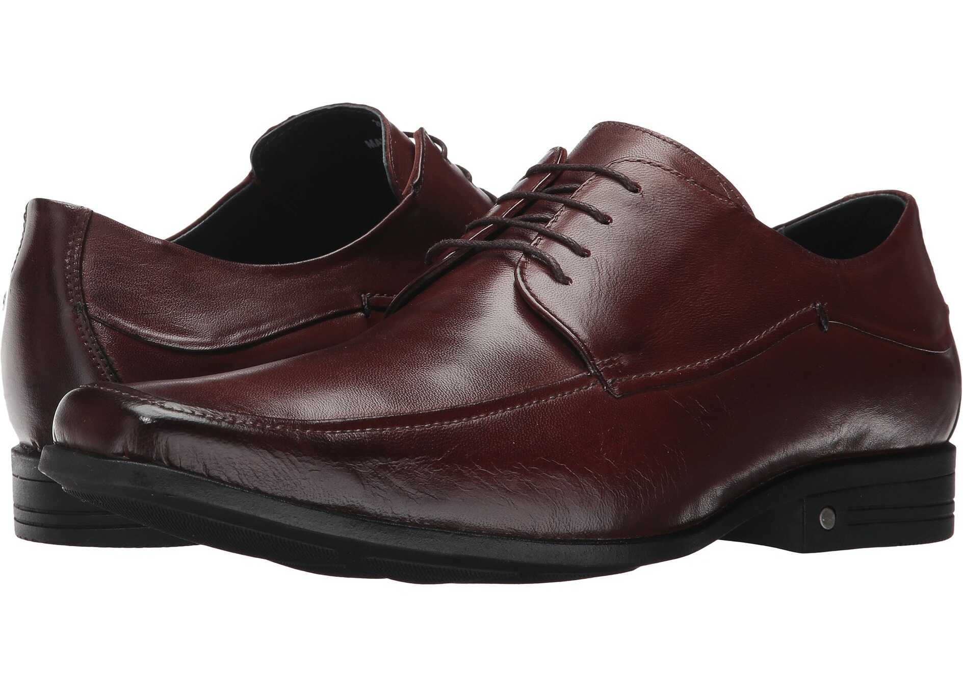 Pantof Massimo Matteo Moc Toe Blucher Brown