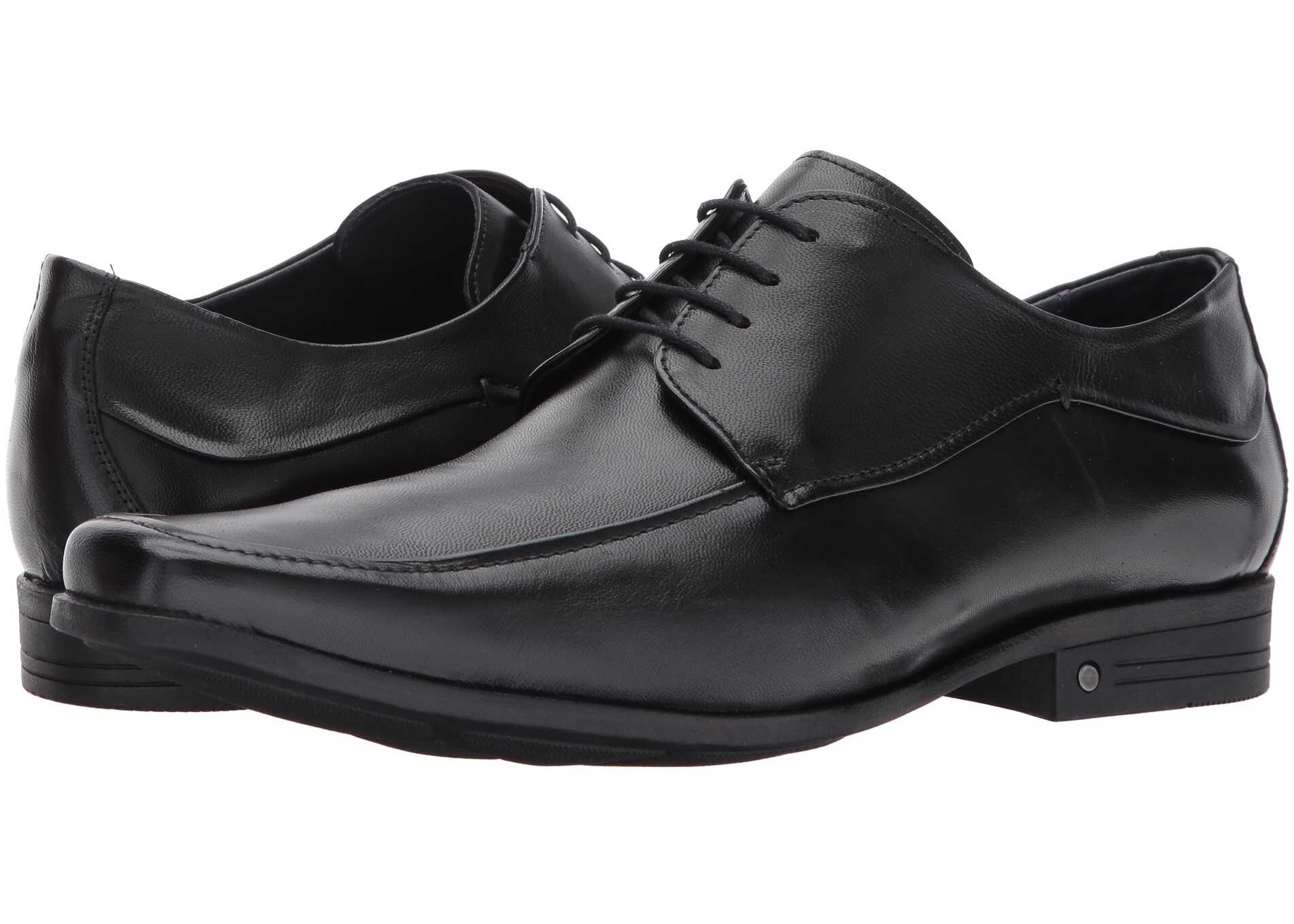 Pantof Massimo Matteo Moc Toe Blucher Black