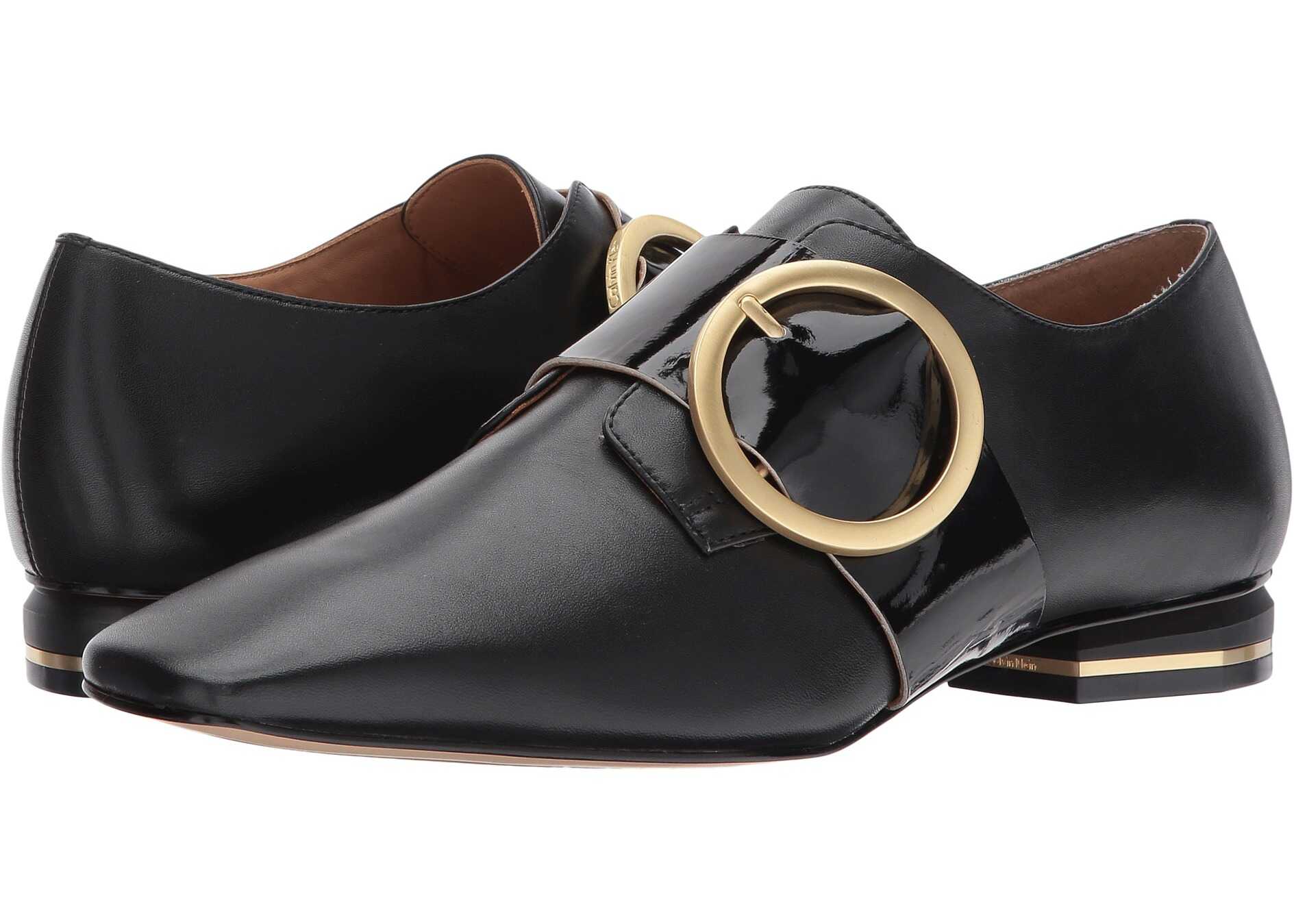 Mocasin Calvin Klein Bessy Black Smooth Calf/Soft Patent