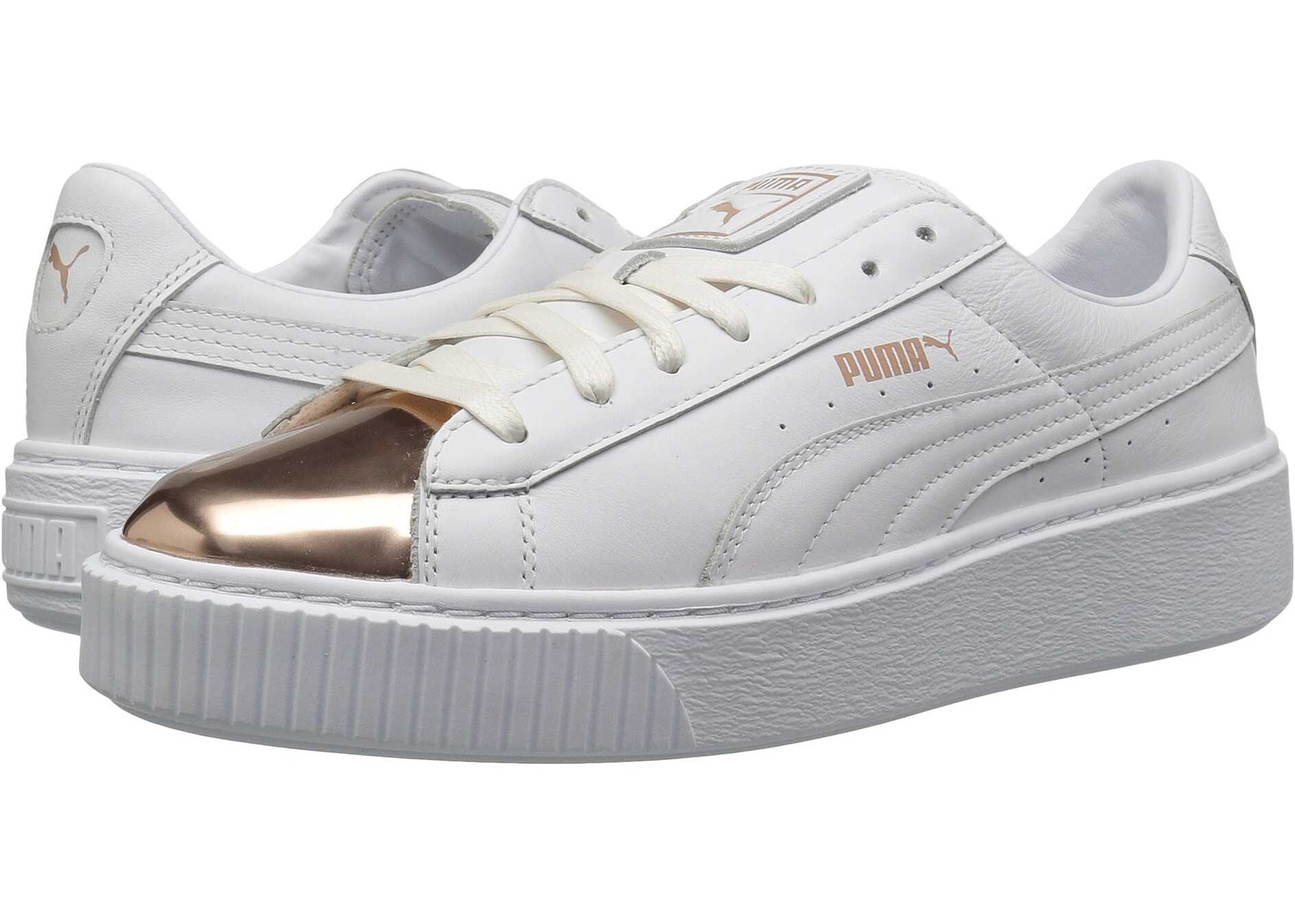 Tenis PUMA Basket Platform Metallic Puma White/Rose Gold