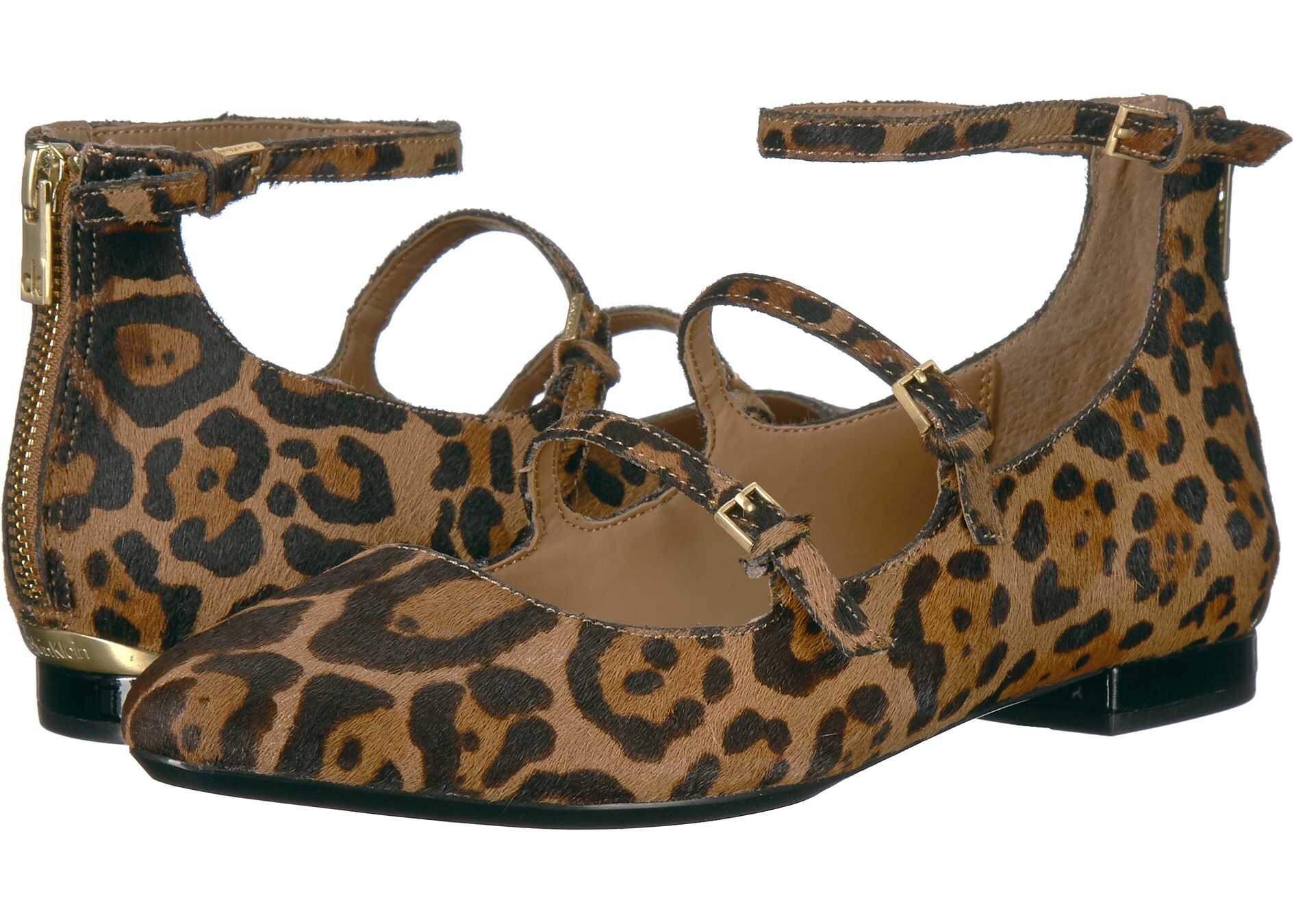 Balerin Calvin Klein Gavinia Natural/Black Winter Leopard Haircalf