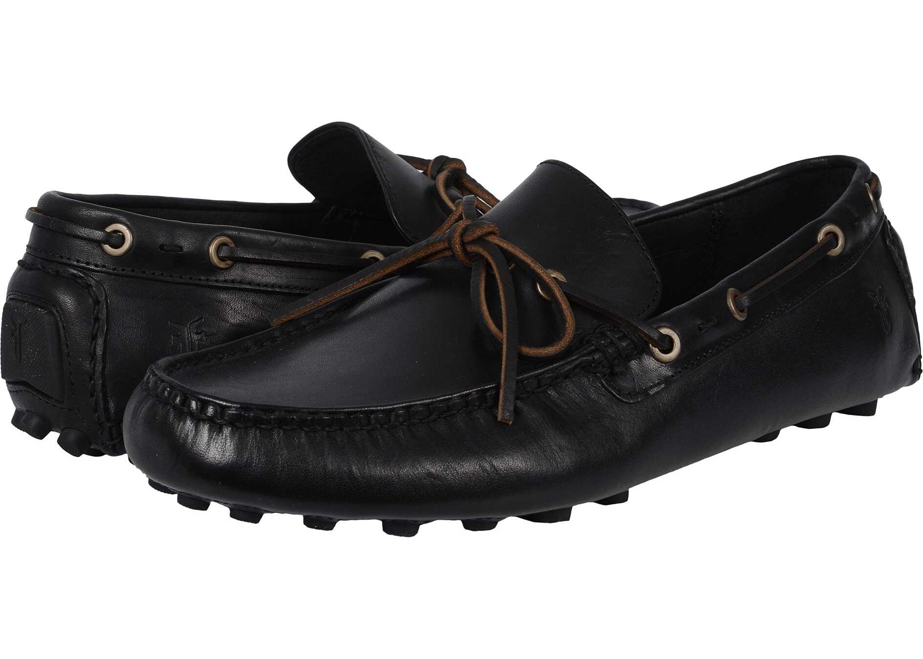 Pantof Frye Russel Tie Black Vintage Pull Up