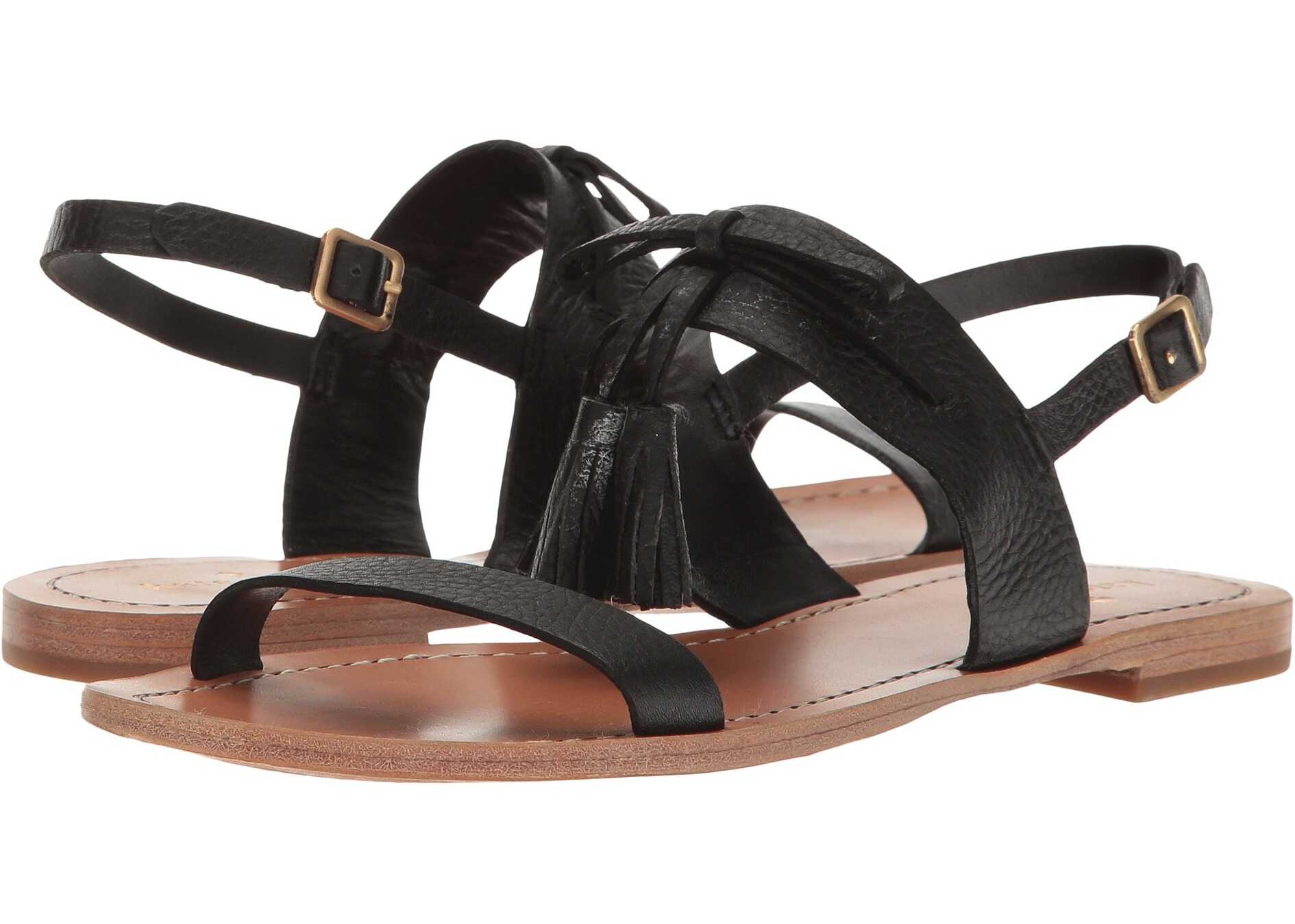 Sandala Kate Spade New York Carlita Black Tumbled Leather