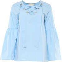 Camasi Michael Kors Lace-Up Blouse