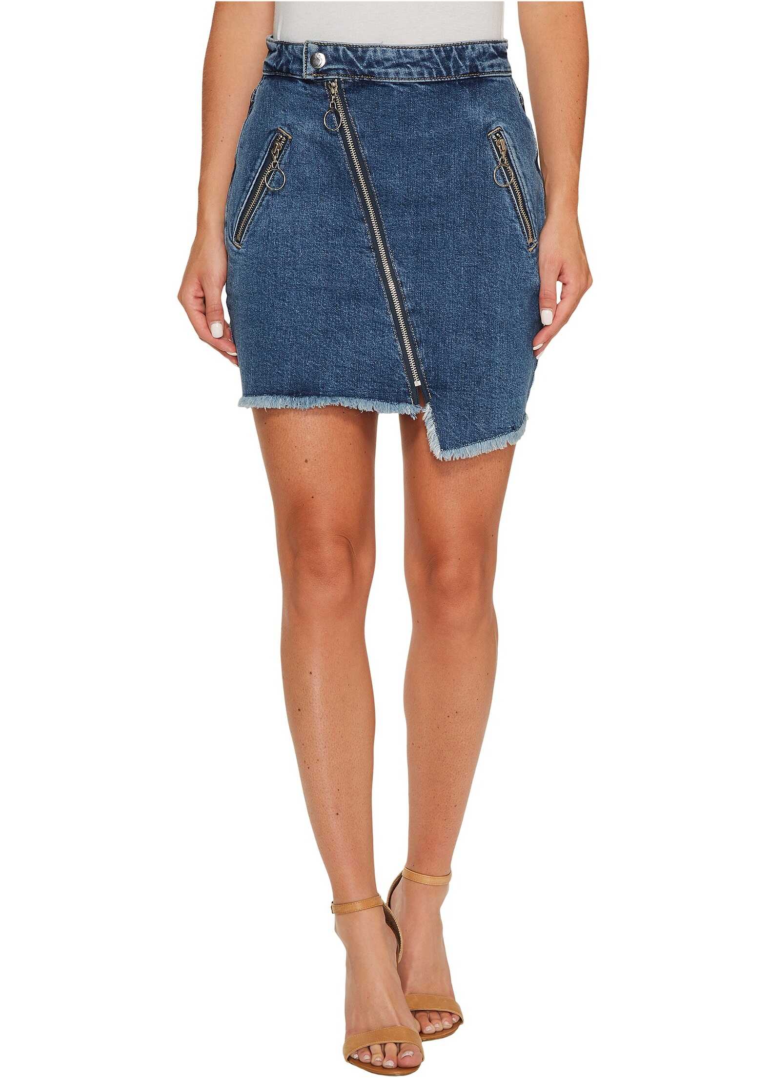 Fusta Joe's Jeans Asymmetrical Zipper Skinny in Karla Karla
