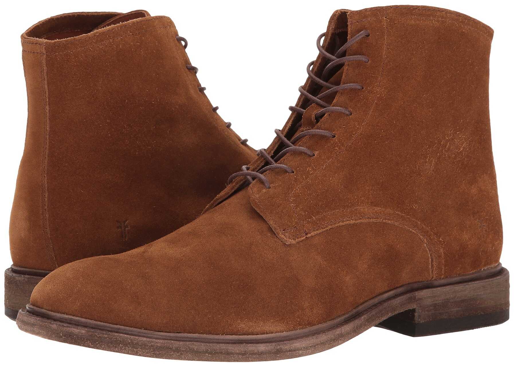 Gheata Frye Chris Lace-Up Copper Oiled Suede