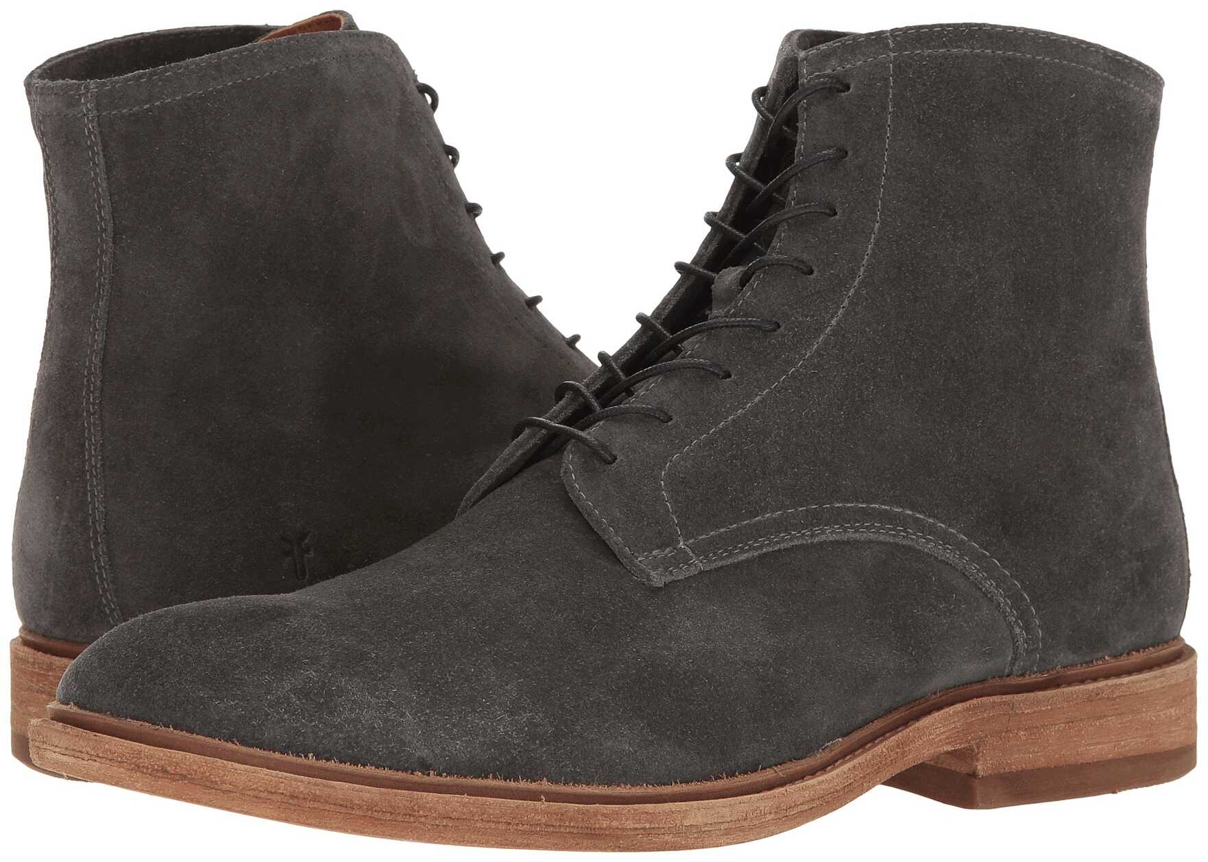 Gheata Frye Chris Lace-Up Slate Oiled Suede