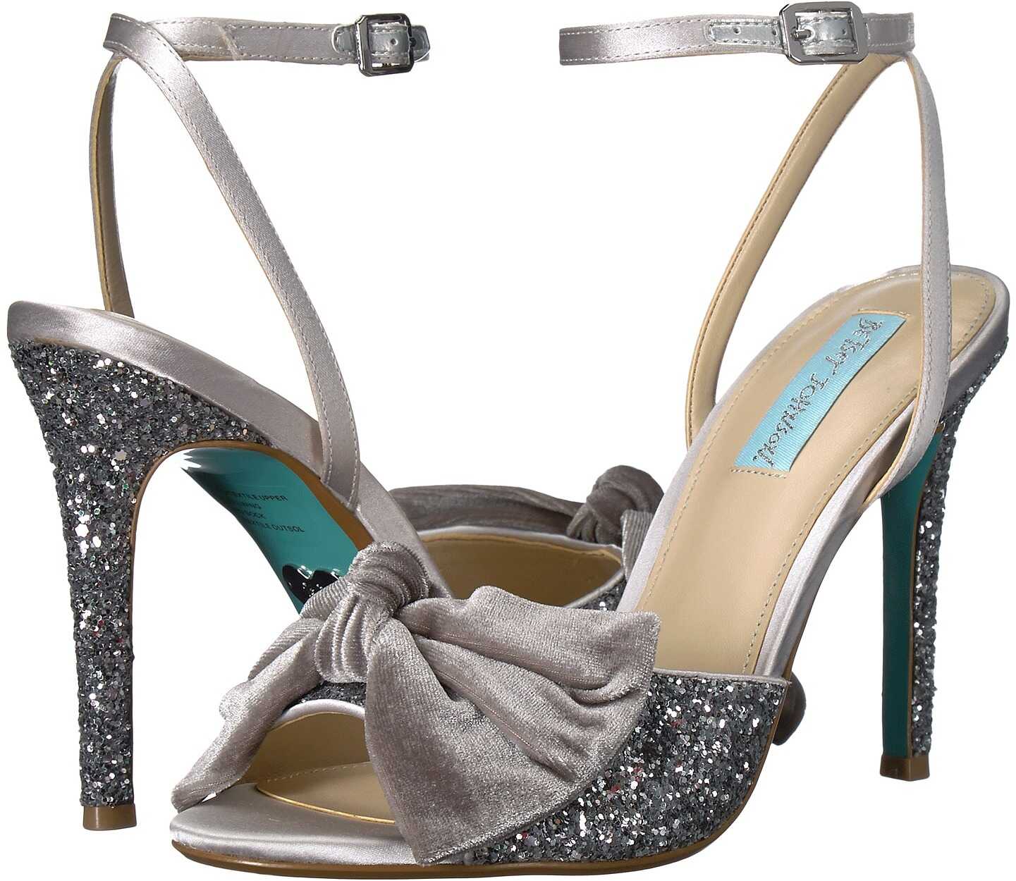Sandala Blue by Betsey Johnson Jilly Silver Glitter