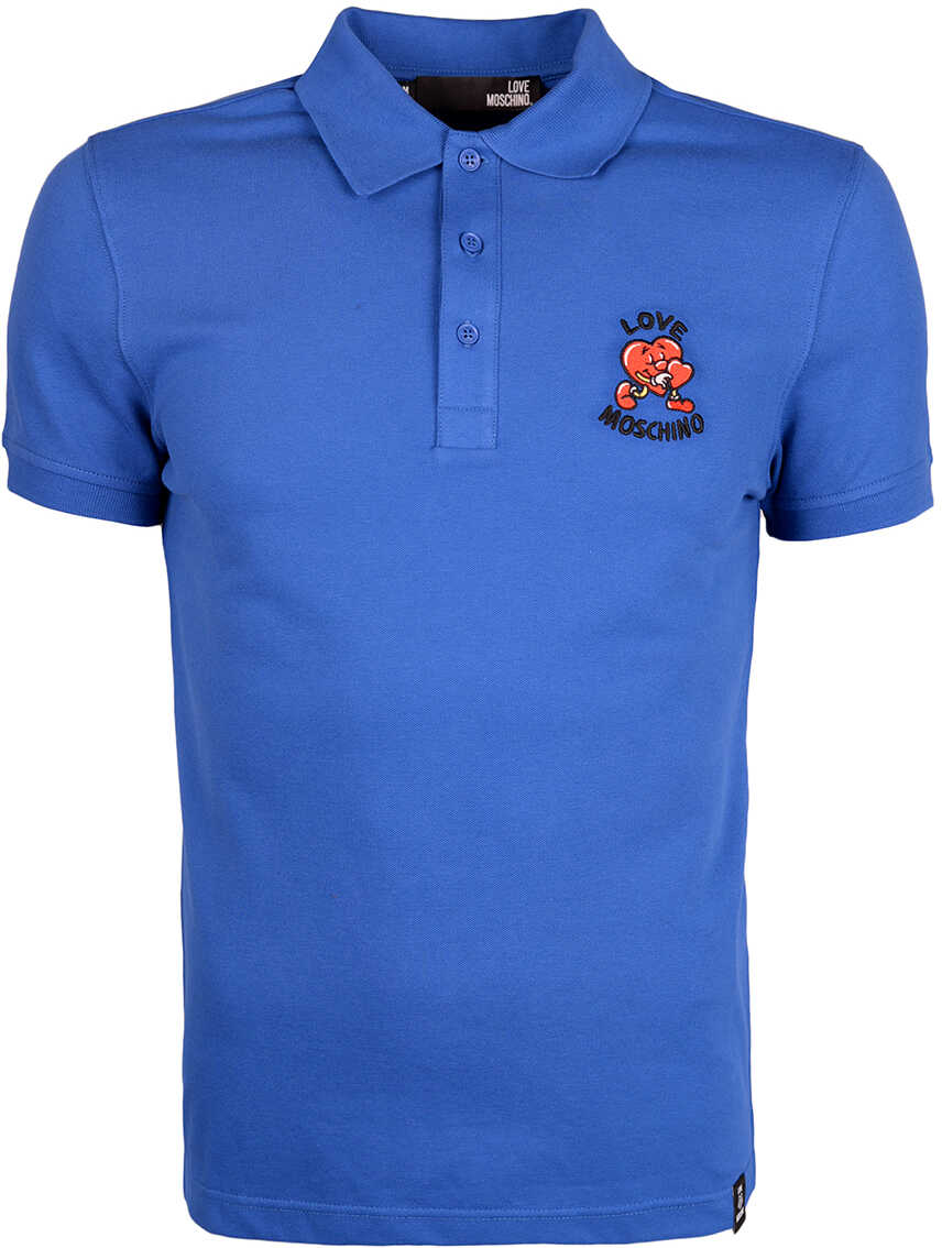 Tricou LOVE Moschino Koszulka Polo Niebieski