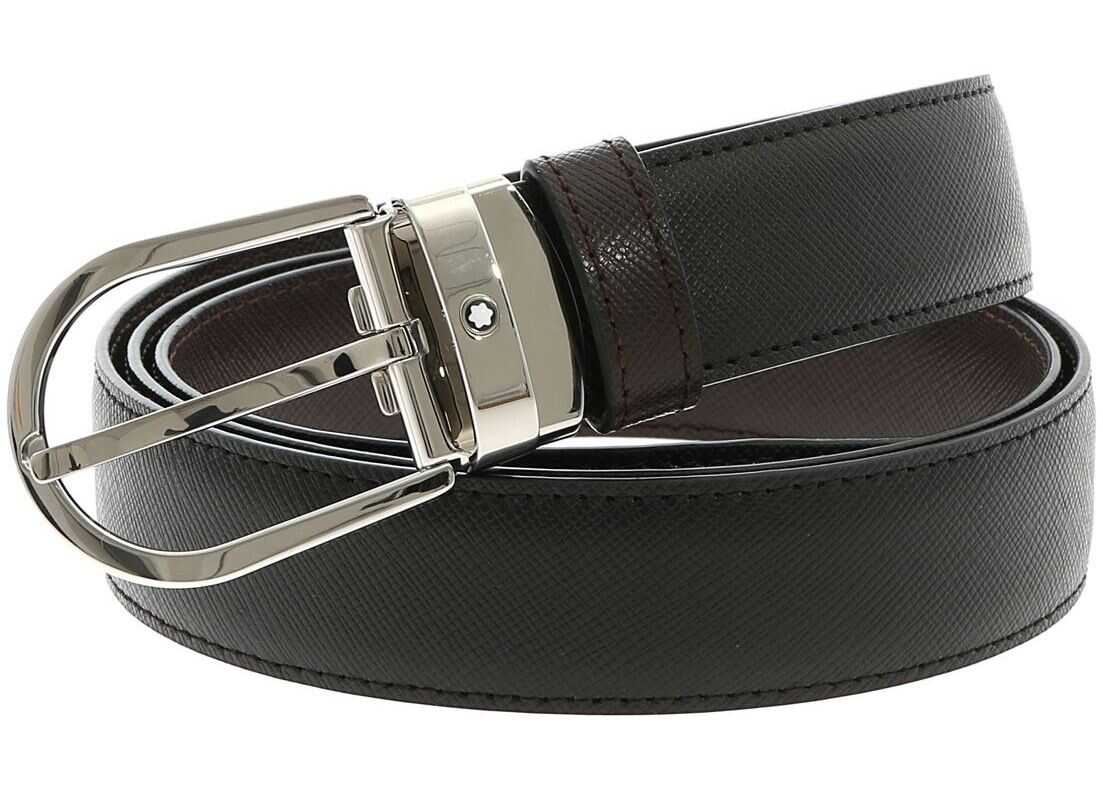 Curea Montblanc Reversible Belt Black