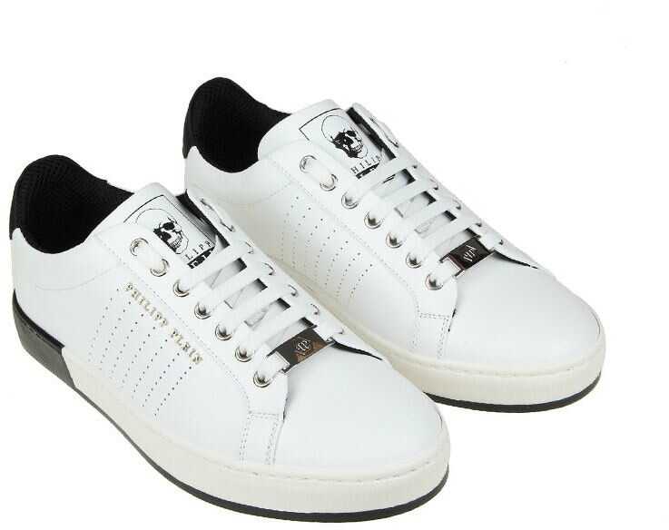 Tenis Philipp Plein Another Night Sneakers With Skull White
