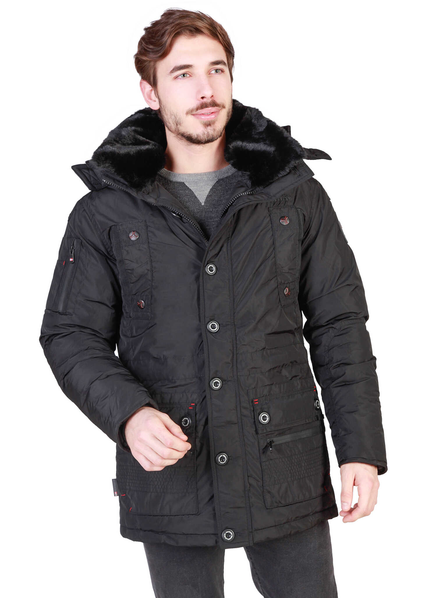 Geaca Geographical Norway Calcul_Man Black