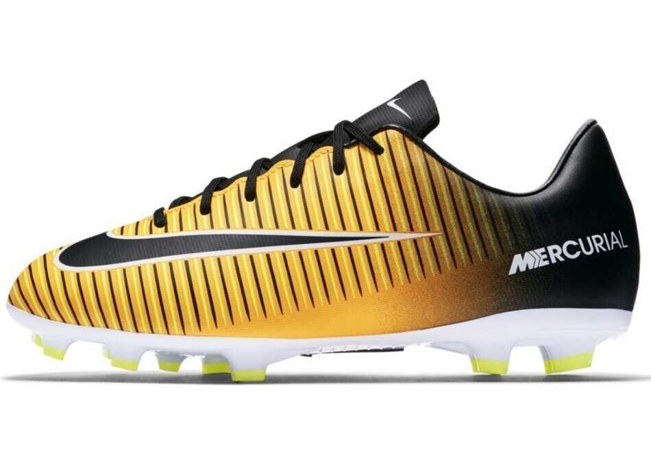 Nike Mercurial Victory VI Firmground Football Boots 831945 NEGRE/GALBENE