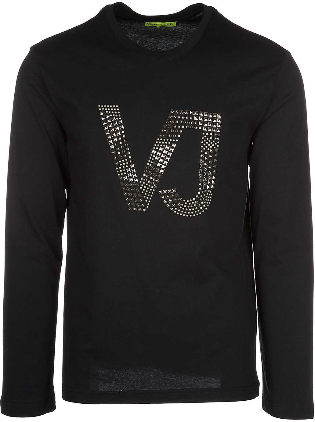 Tricou Versace Jeans Crew Neckline Black
