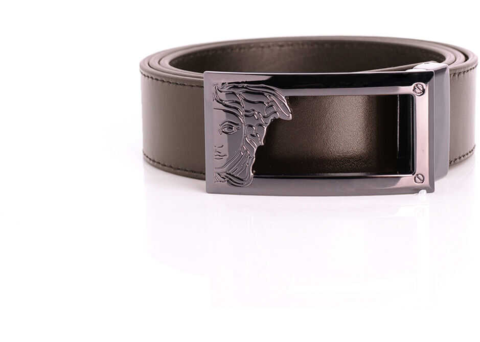 Curea Versace Collection Pasek Brązowy