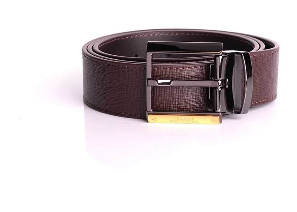 Curea Versace Collection Pasek Brązowy