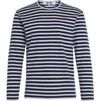 Pulovere casual Play By Comme De Garcon Sweater With Blue And White Straps Barbati
