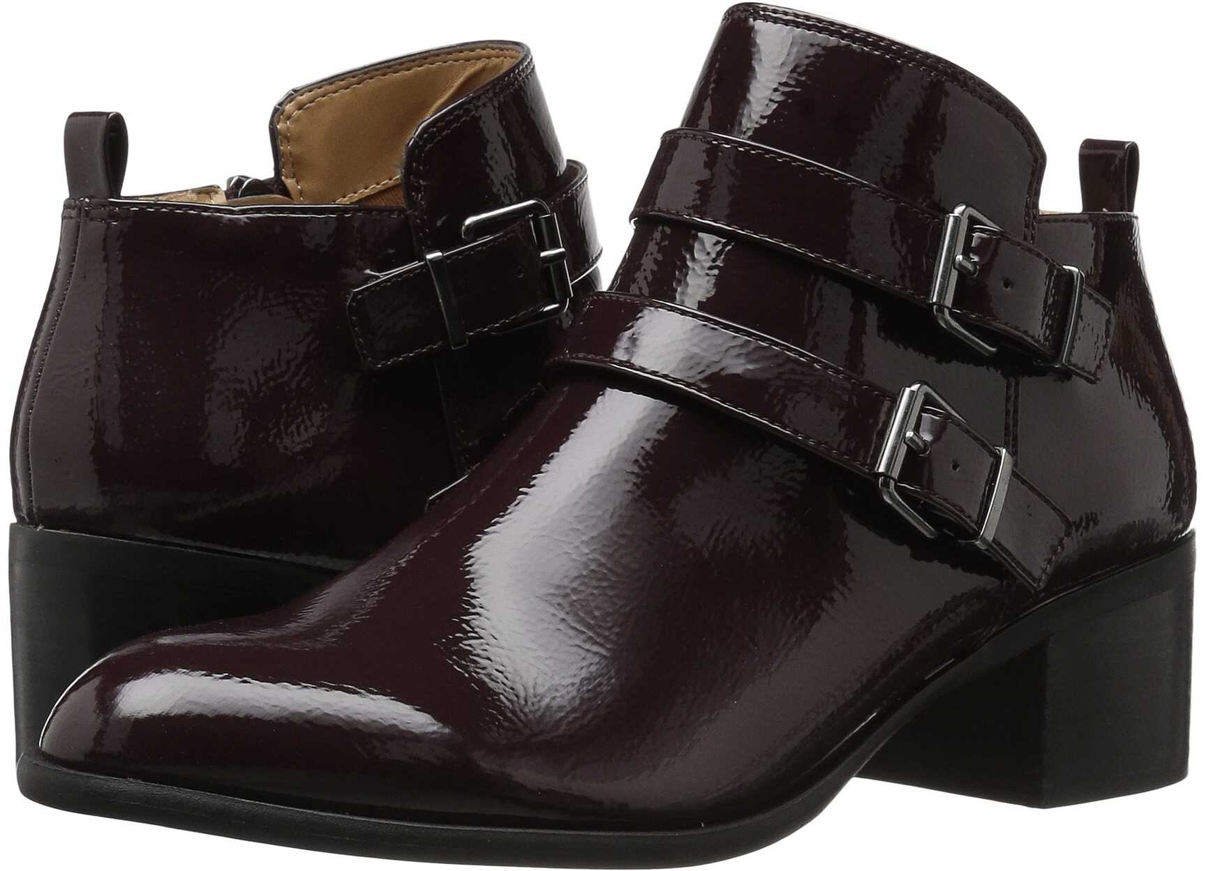 Gheata Franco Sarto Raina Dark Burgundy Crinkle Patent
