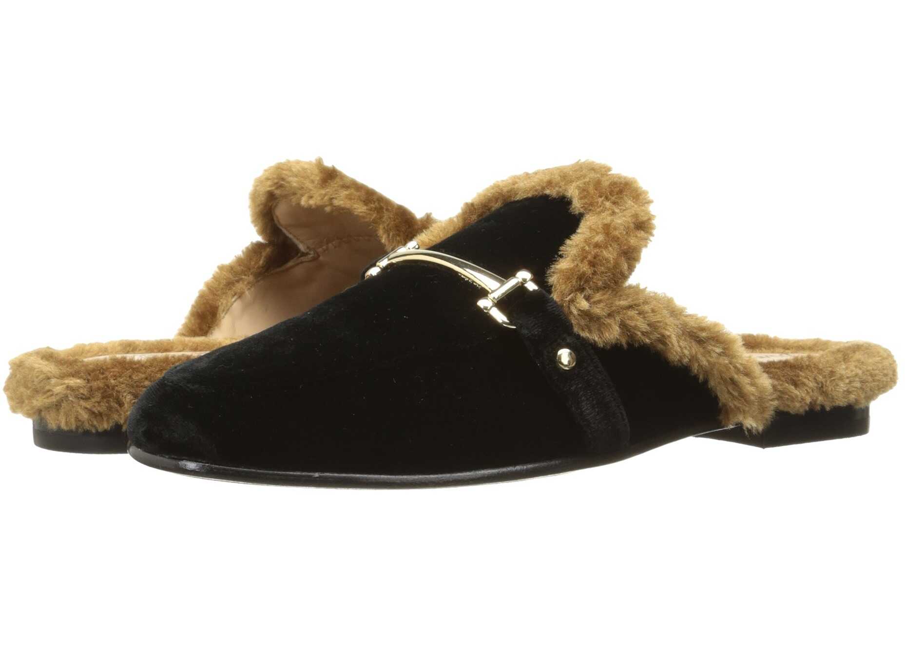 Sabot Sam Edelman Danica Black Velvet Fabric