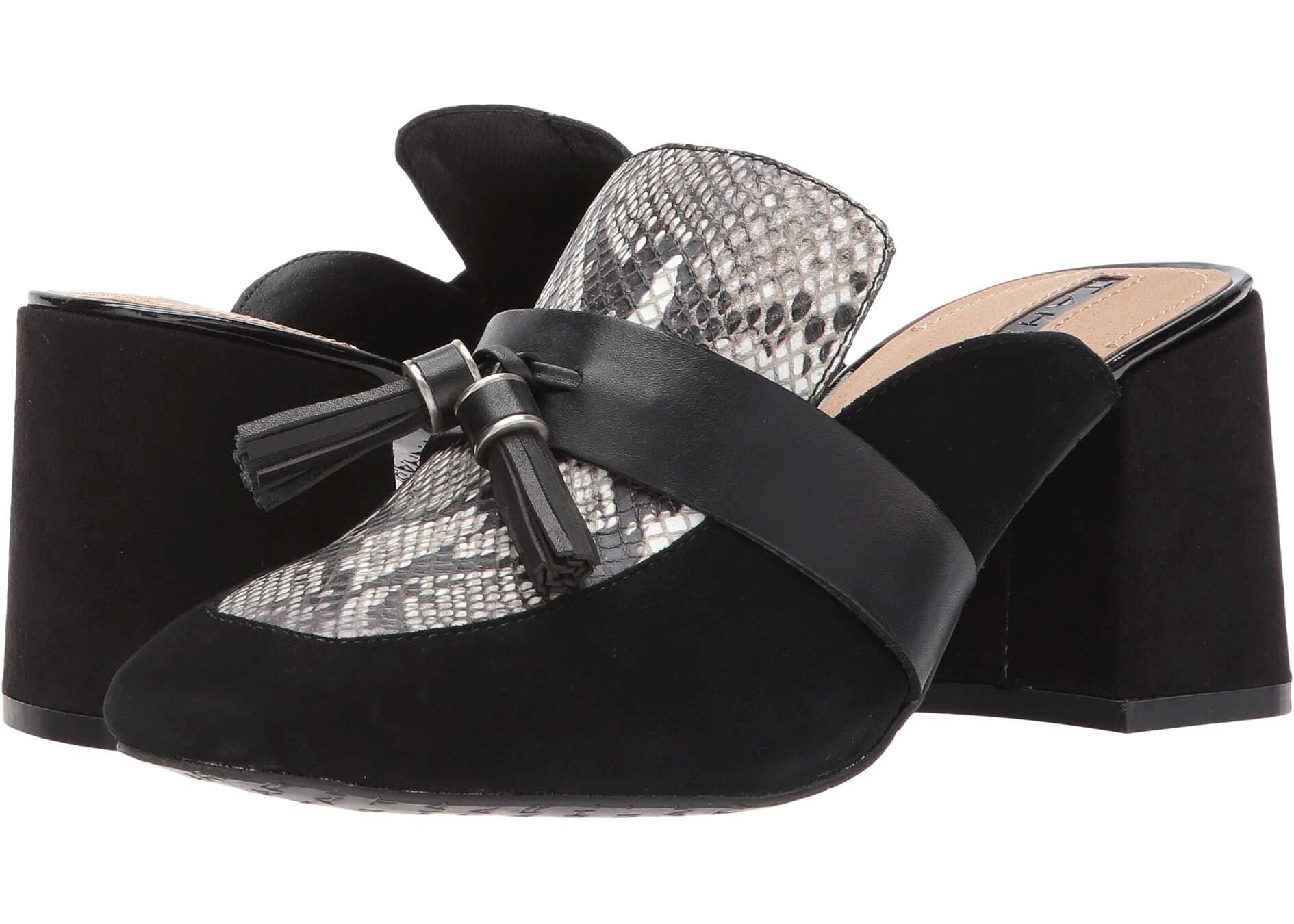 Sabot Tahari Porter Black/White Suede/Reptile