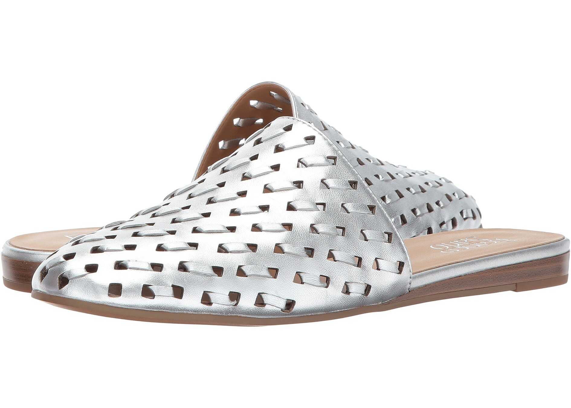Sabot Franco Sarto Glena 2 Silver Metallic Leather