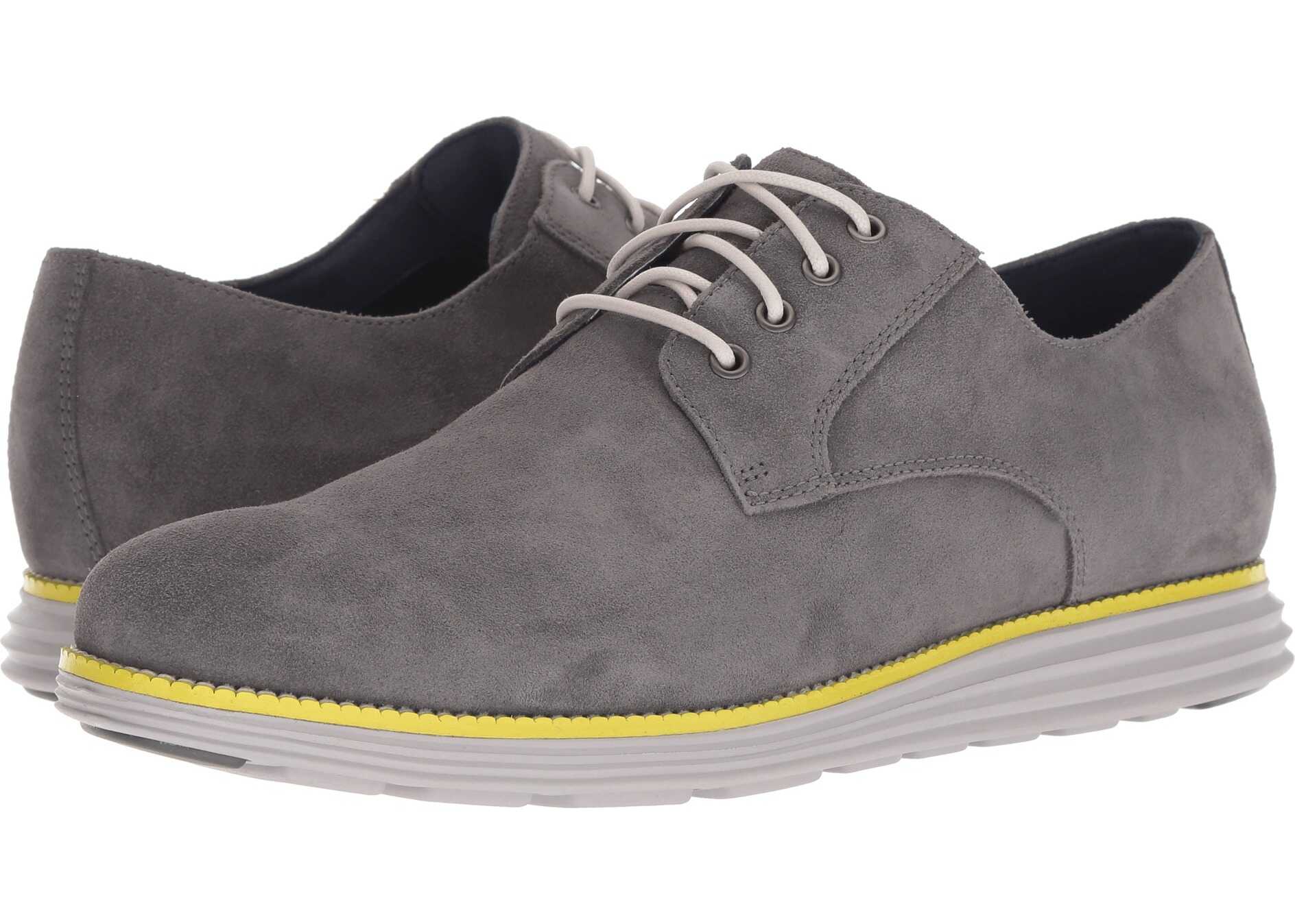 Cole Haan Original Grand Plain Toe Magnet Suede/Vapor Grey/Sulphur Spring