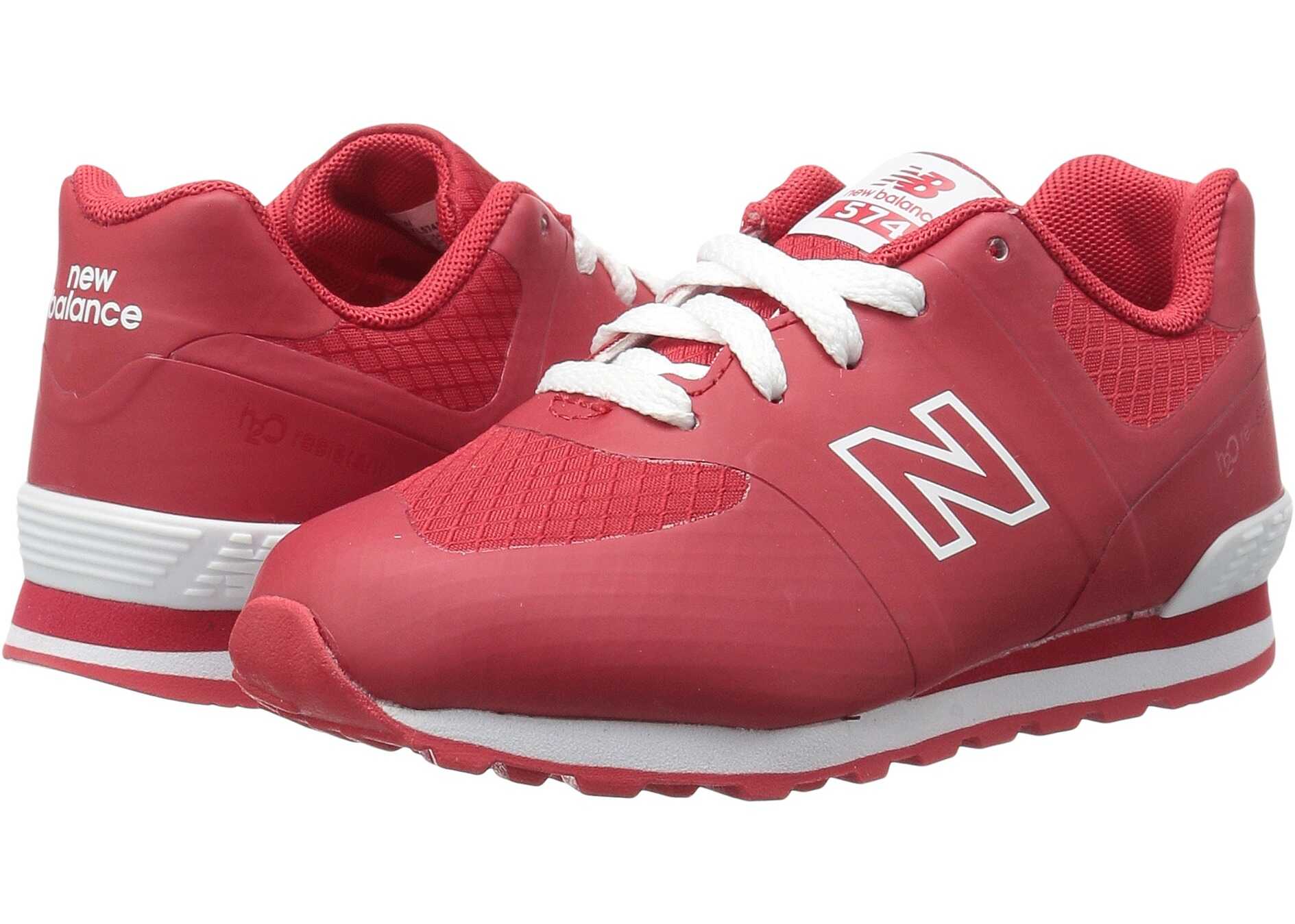 Tenis New Balance Kids KL574v1I (Infant/Toddler) Red/White