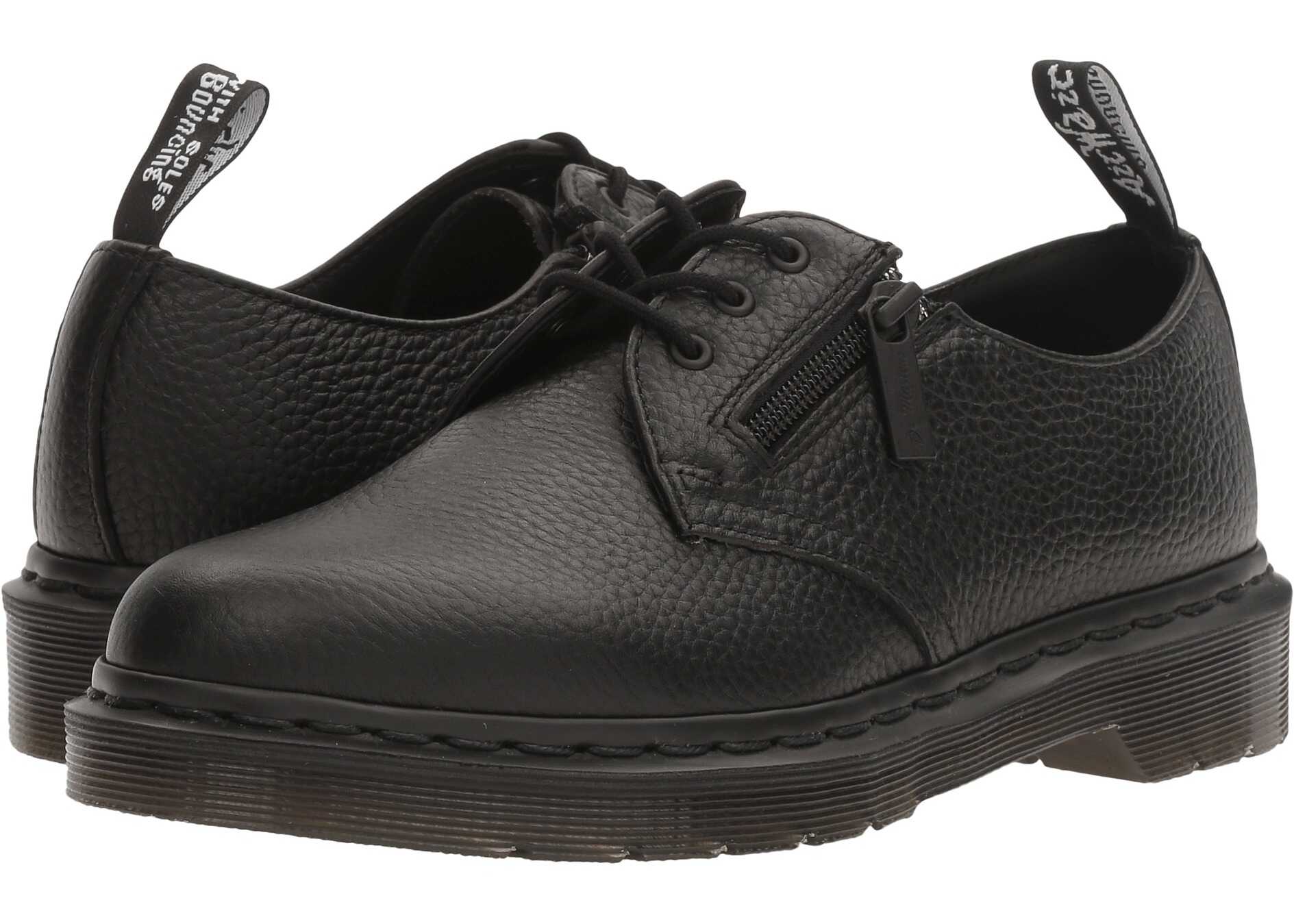 Pantof Dr. Martens 1461 w/ Zip Black Aunt Sally